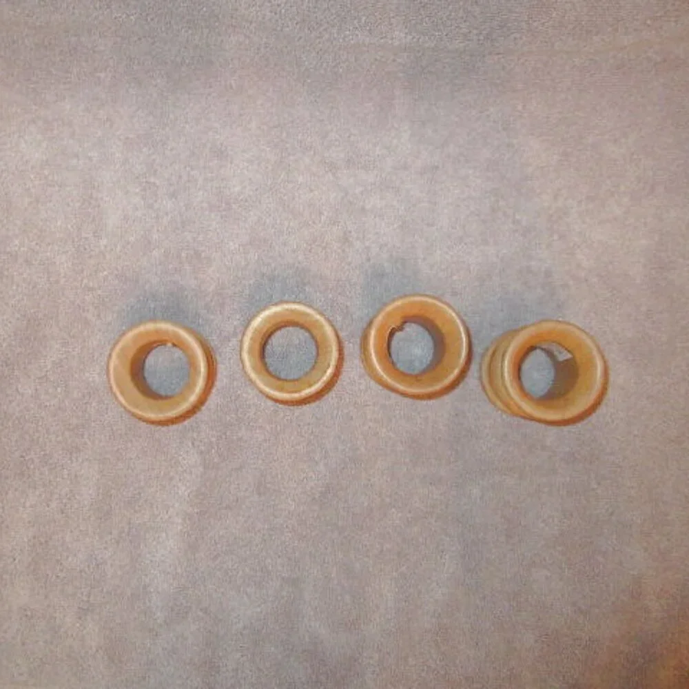 Vtg Hand Carved Wood Napkin Rings Set Of 4 Country Farmhouse MCM Rustic NEW